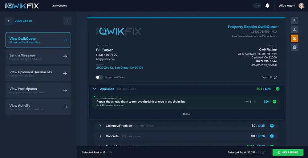 Image conveying At TheQwikFix, we understand that time is of the essence in real estate transactions. Our innovative platform is designed to streamline the process of obtaining repair quotes, ensuring that both real estate agents and home buyers or sellers can move forward with confidence and ease.
