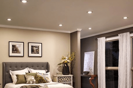 Canned Lights or Recessed Lights help to add a contemporary feel to your home. 